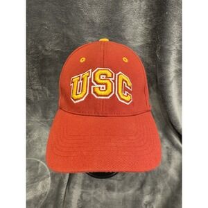USC Trojans Hat Cap Fitted One‎ Size Red Yellow NCAA Football College Mens